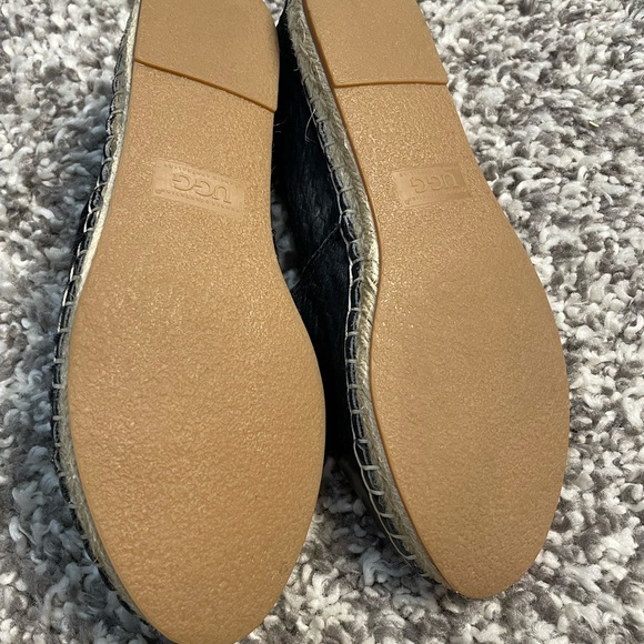 UGG leather women's pony calfskin espadrilles moccasins flats US size 6B - Picture 6 of 9
